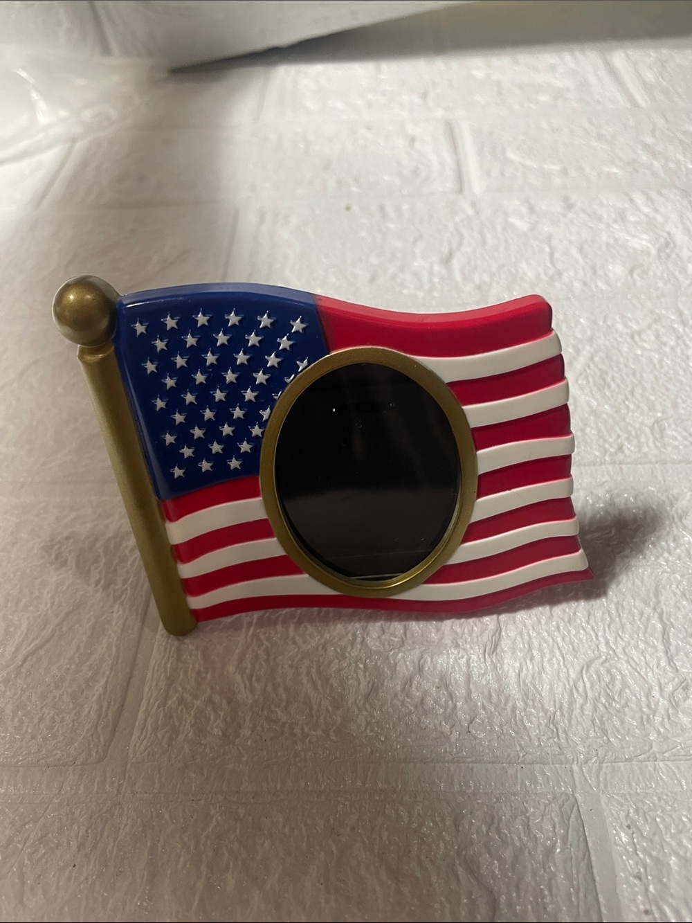 Patriotic American Flag Photo Frame - Gold, Red, White, Blue